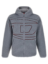 Sweat-shirt en polyester gris diesel