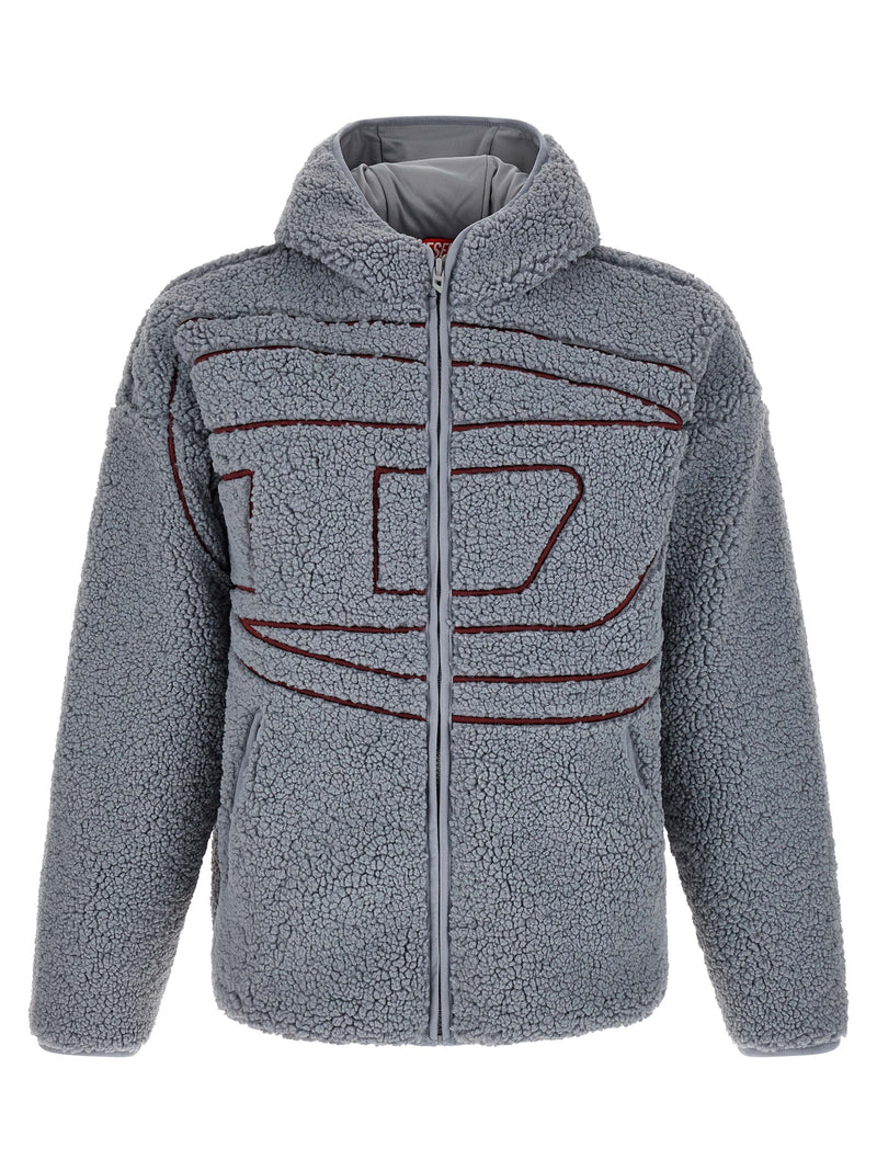 Sweat-shirt en polyester gris diesel