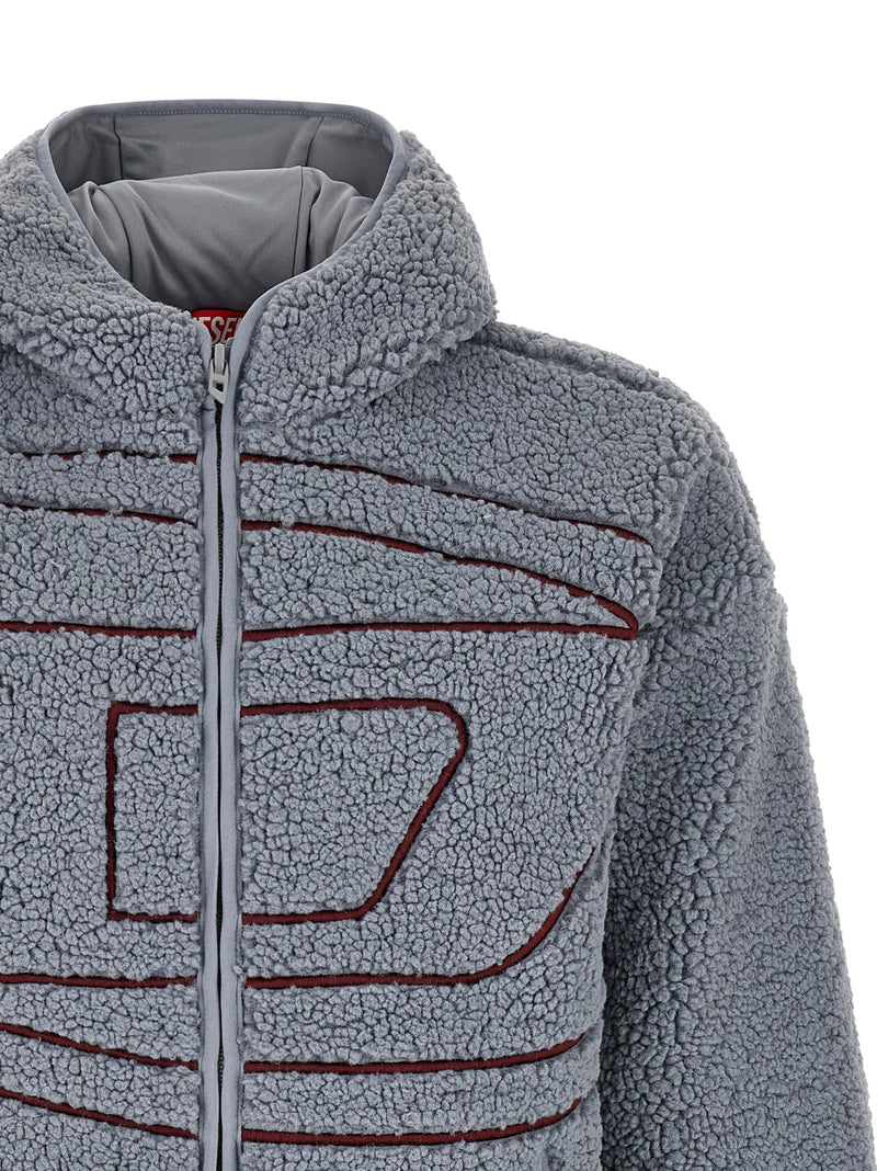 Sweat-shirt en polyester gris diesel