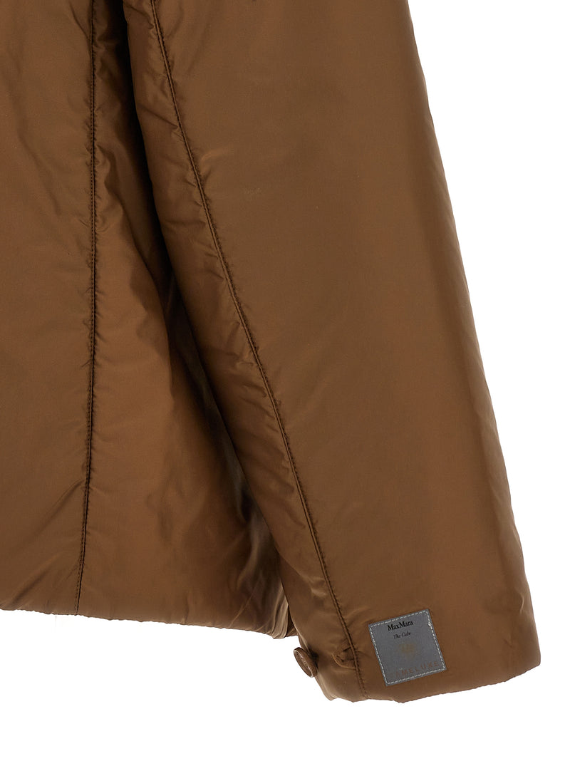 Max Mara Greenh Brown Polyester Shell Jacket