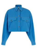 Chemisier Versace en coton bleu