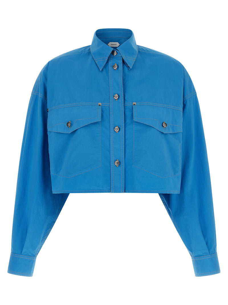 Chemisier Versace en coton bleu