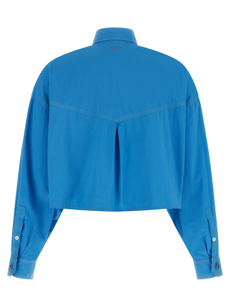 Chemisier Versace en coton bleu