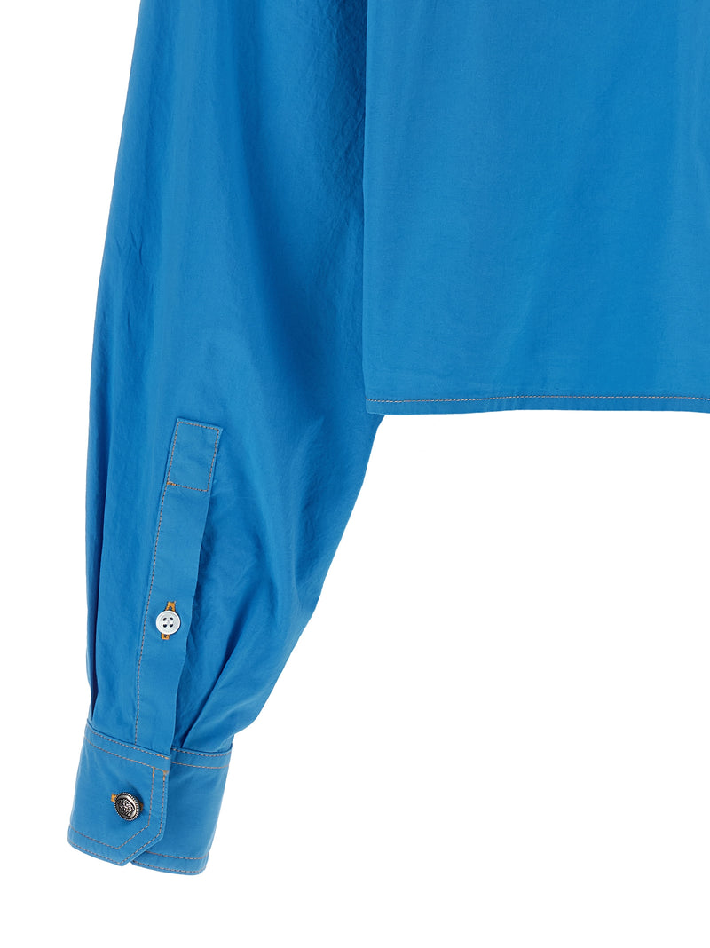 Chemisier Versace en coton bleu