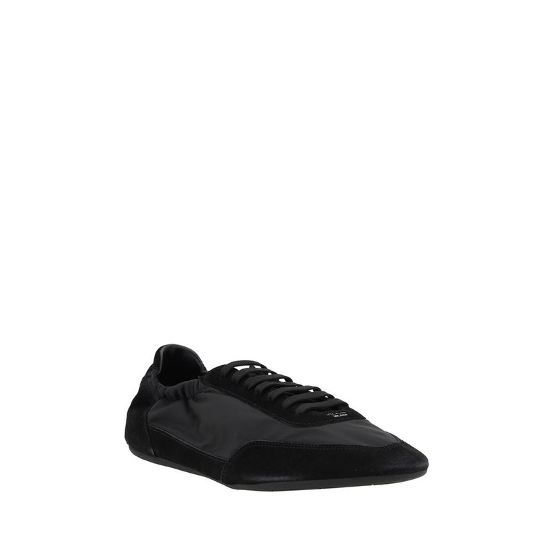 Prada Black Rubber Athletic Sneakers for Men