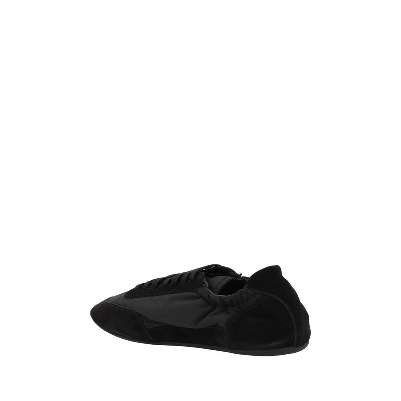 Prada Black Rubber Athletic Sneakers for Men
