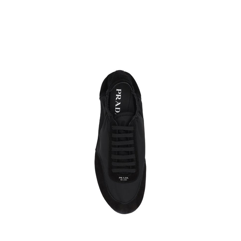 Prada Black Rubber Athletic Sneakers for Men