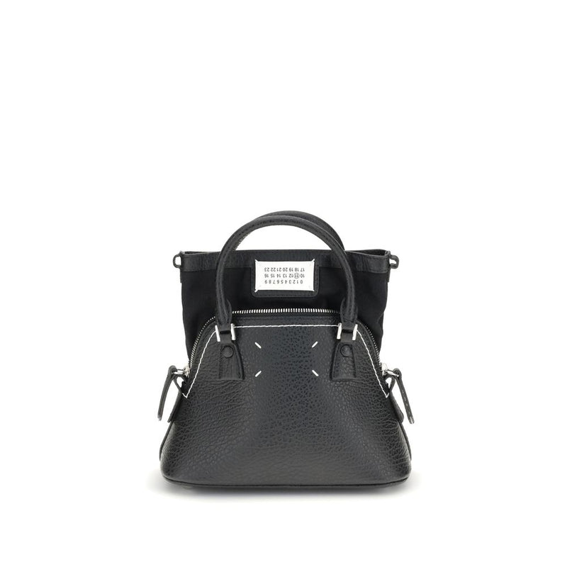 Maison Margiela Black Calf Leather Bos Taurus Shoulder Bag