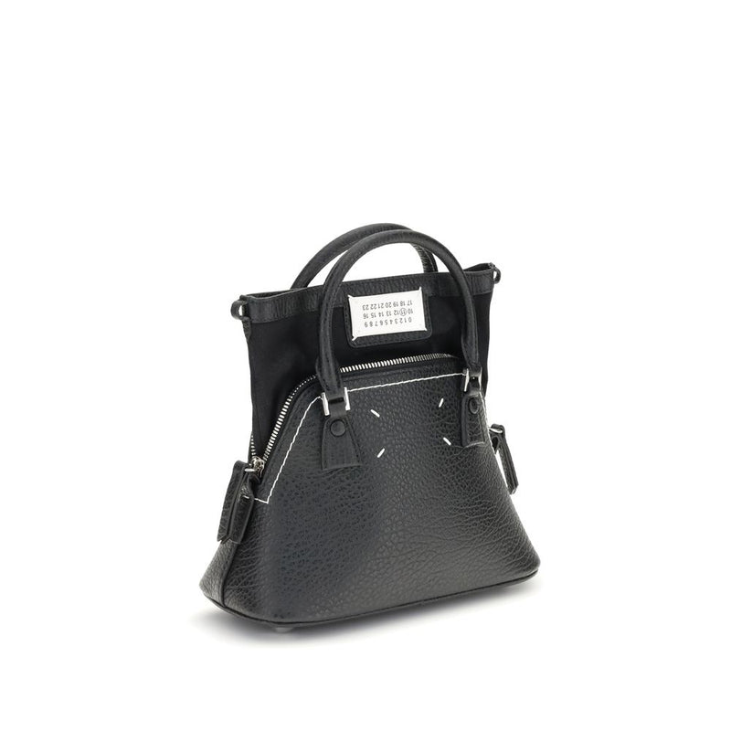 Maison Margiela Black Calf Leather Bos Taurus Shoulder Bag