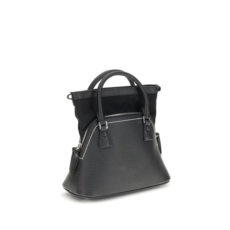 Maison Margiela Black Calf Leather Bos Taurus Shoulder Bag