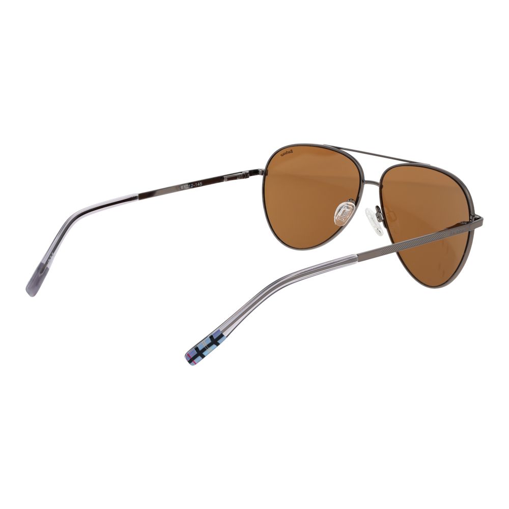 Barbour Gray Metal Sunglasses - Aviator Style