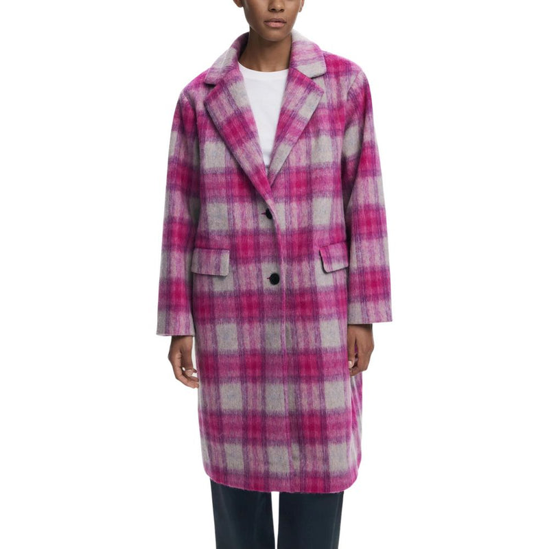 Desigual COAT_PINKCHECK Multicolor Women's Coat