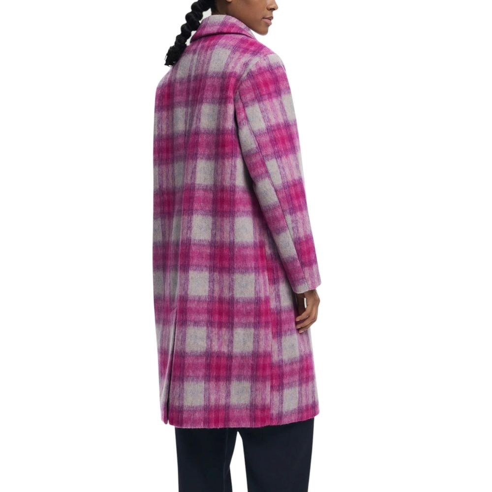 Desigual COAT_PINKCHECK Multicolor Women's Coat