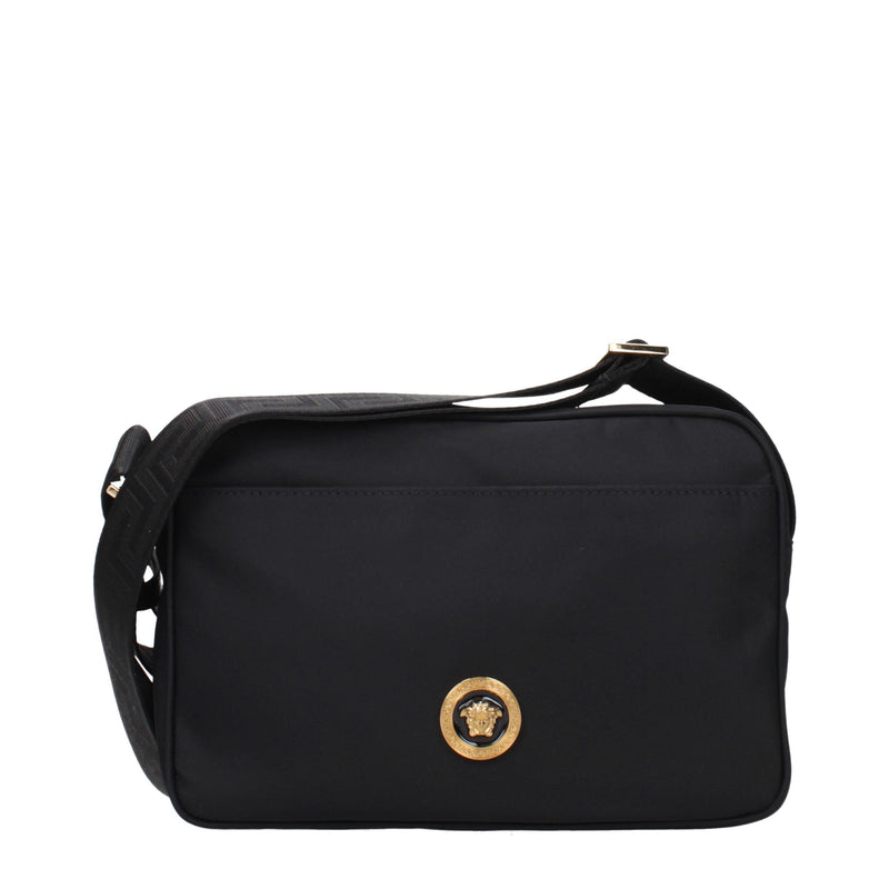 Versace Black Fabric Crossbody Bag