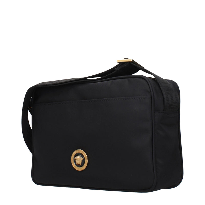 Versace Black Fabric Crossbody Bag