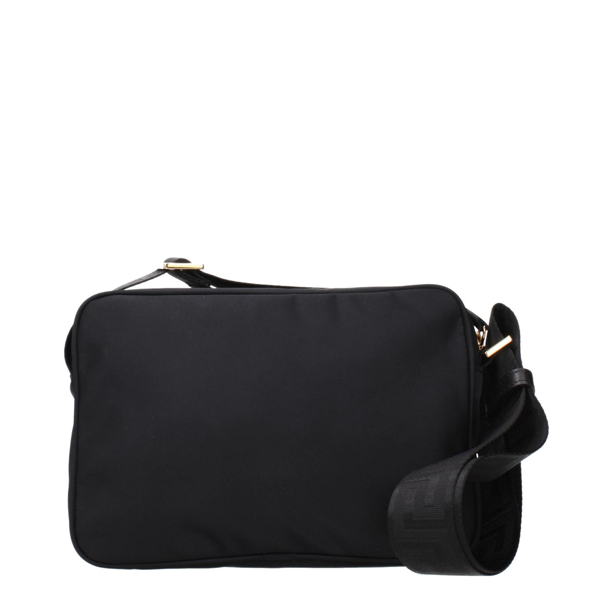 Sac bandoulière Versace en tissu noir