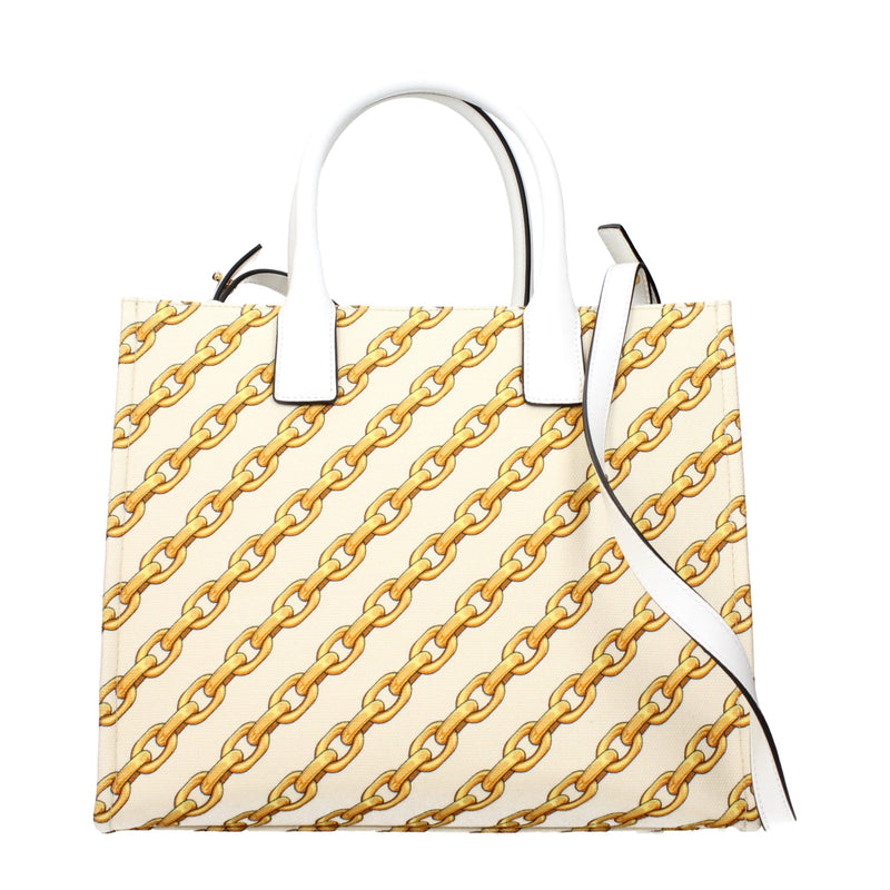 Versace Beige Fabric Handbag
