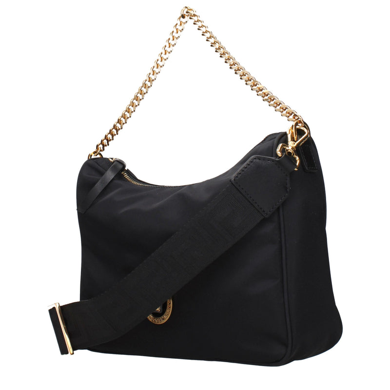 Versace Black Fabric Handbag