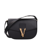 Sac bandoulière Versace en cuir noir