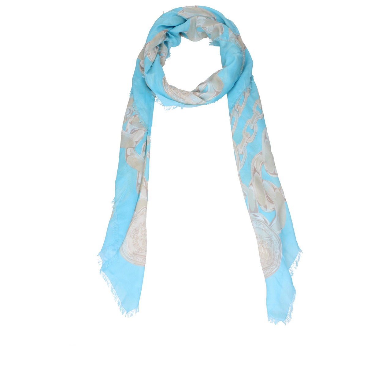 Foulard Versace bleu clair en modal
