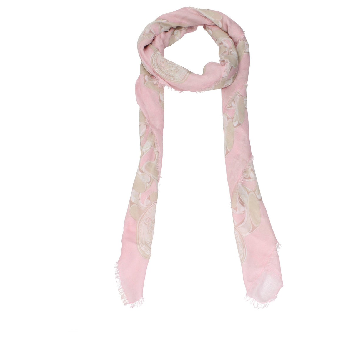 Foulard Versace rose en modal