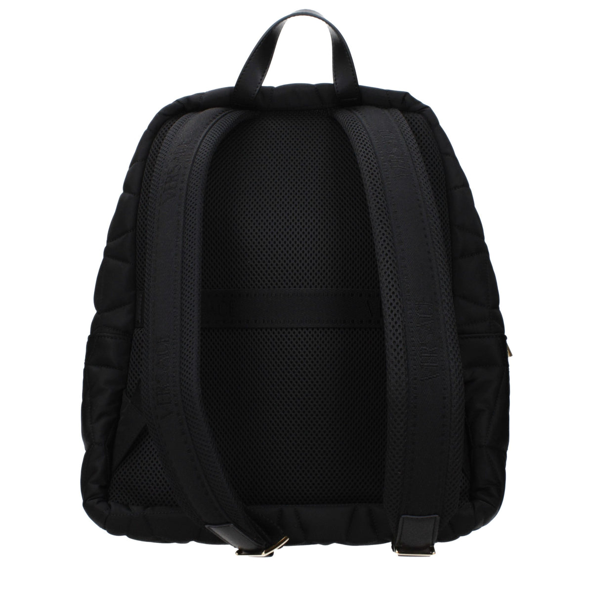 Versace Black Fabric Backpack