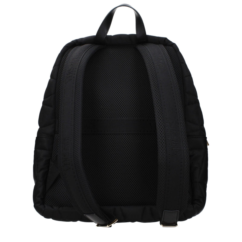Versace Black Fabric Backpack