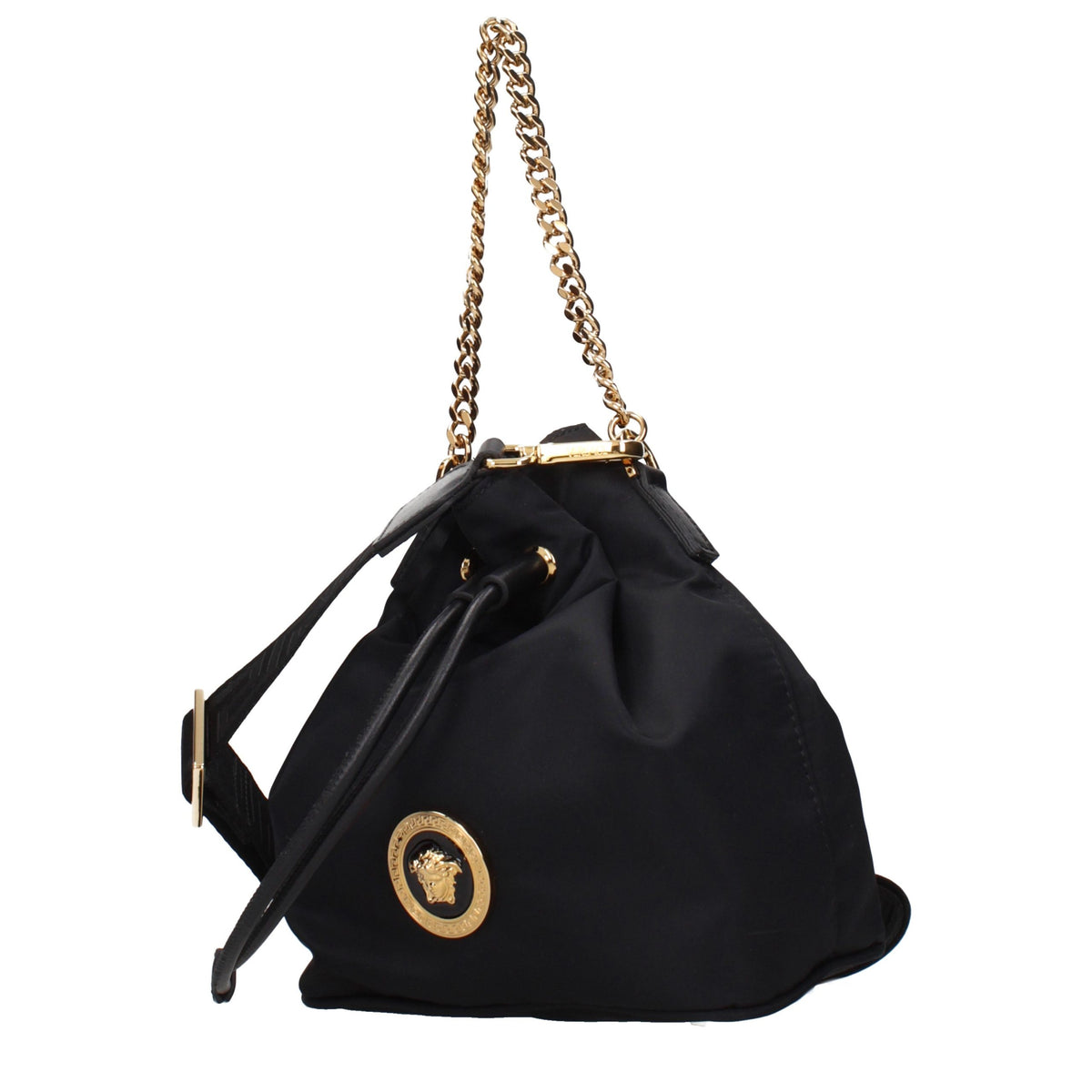 Sac à main Versace en tissu noir