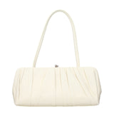 Sac porté épaule Jil Sander en cuir blanc