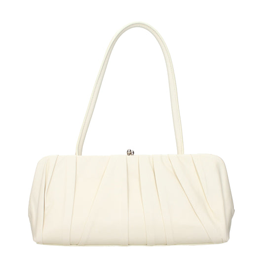 Sac porté épaule Jil Sander en cuir blanc