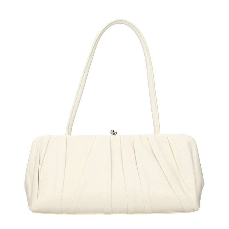 Sac porté épaule Jil Sander en cuir blanc