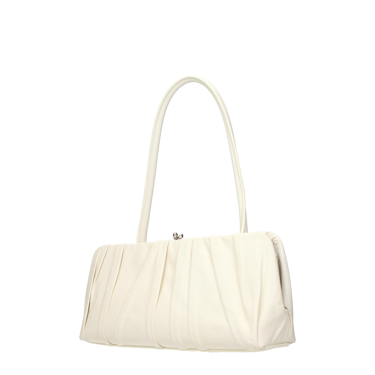 Sac porté épaule Jil Sander en cuir blanc