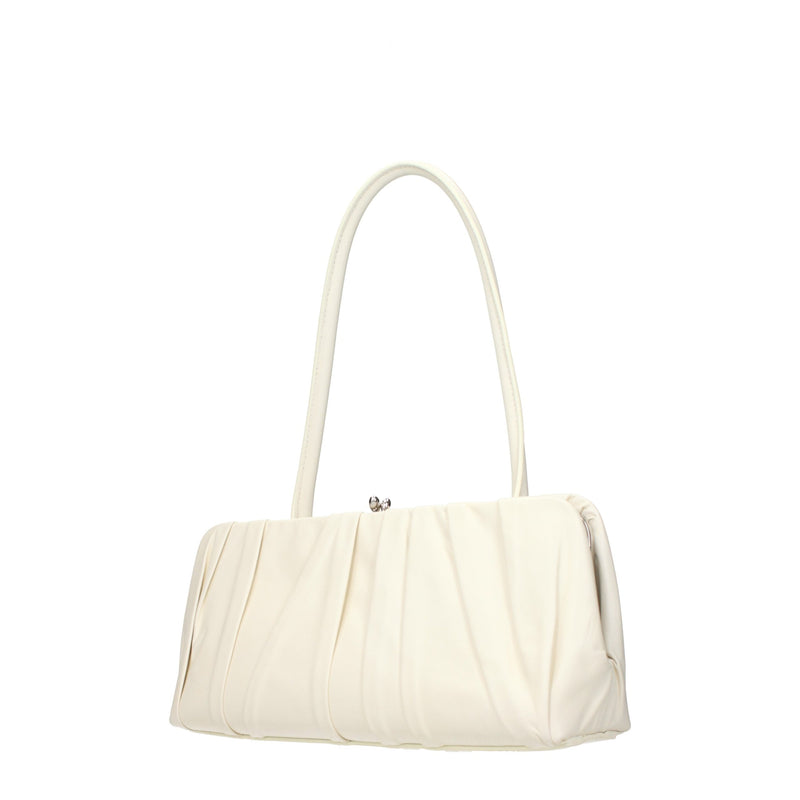 Sac porté épaule Jil Sander en cuir blanc