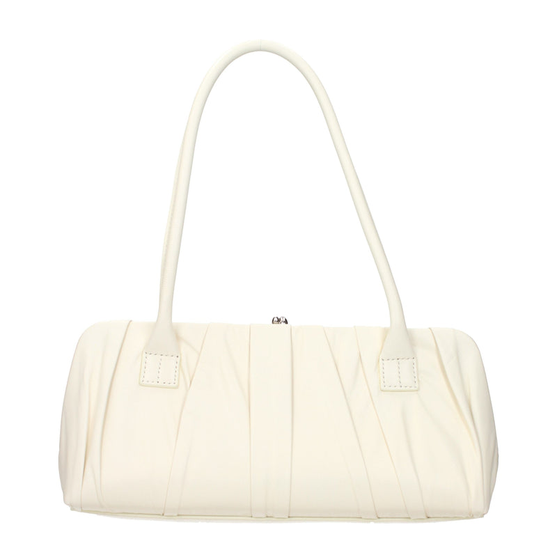 Sac porté épaule Jil Sander en cuir blanc
