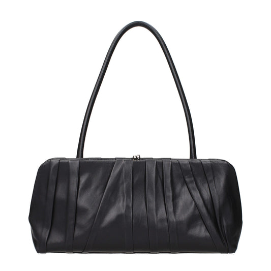 Sac bandoulière Jil Sander en cuir noir