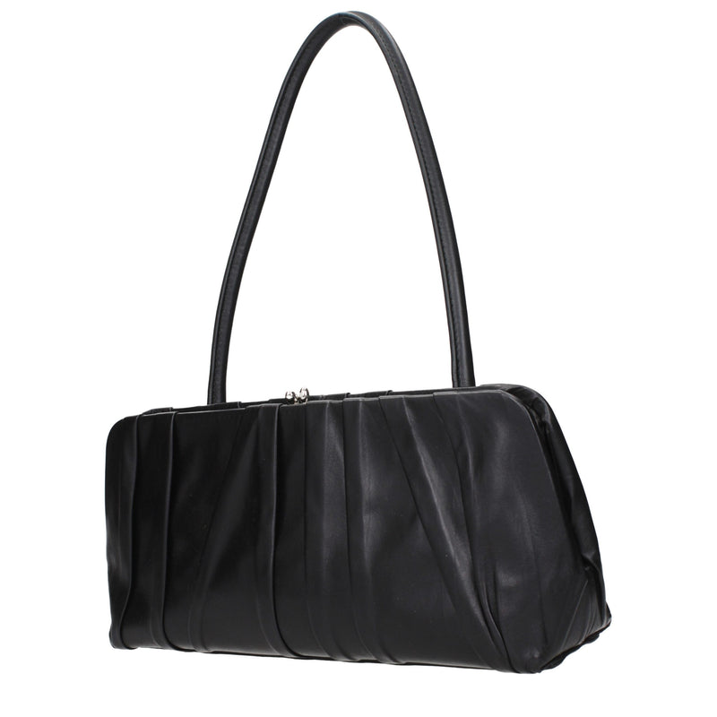 Sac bandoulière Jil Sander en cuir noir