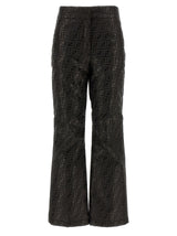 Fendi Brown Cotton Athletic Pants