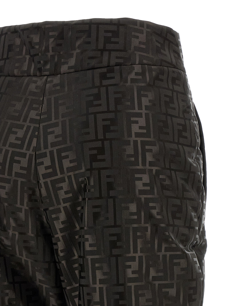 Fendi Brown Cotton Athletic Pants for Women