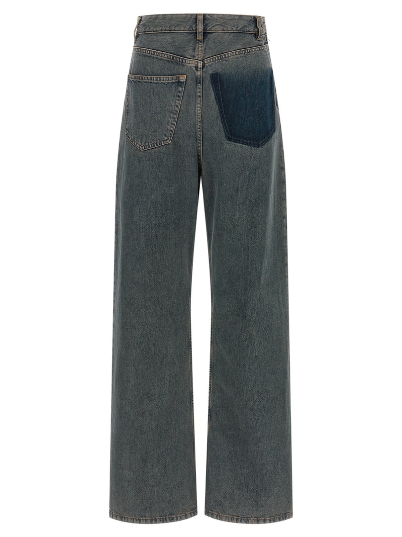 MM6 Maison Margiela Gray Cotton Jeans Denim