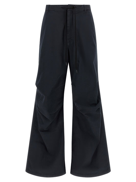 MM6 Maison Margiela Pantalon décontracté en coton bleu