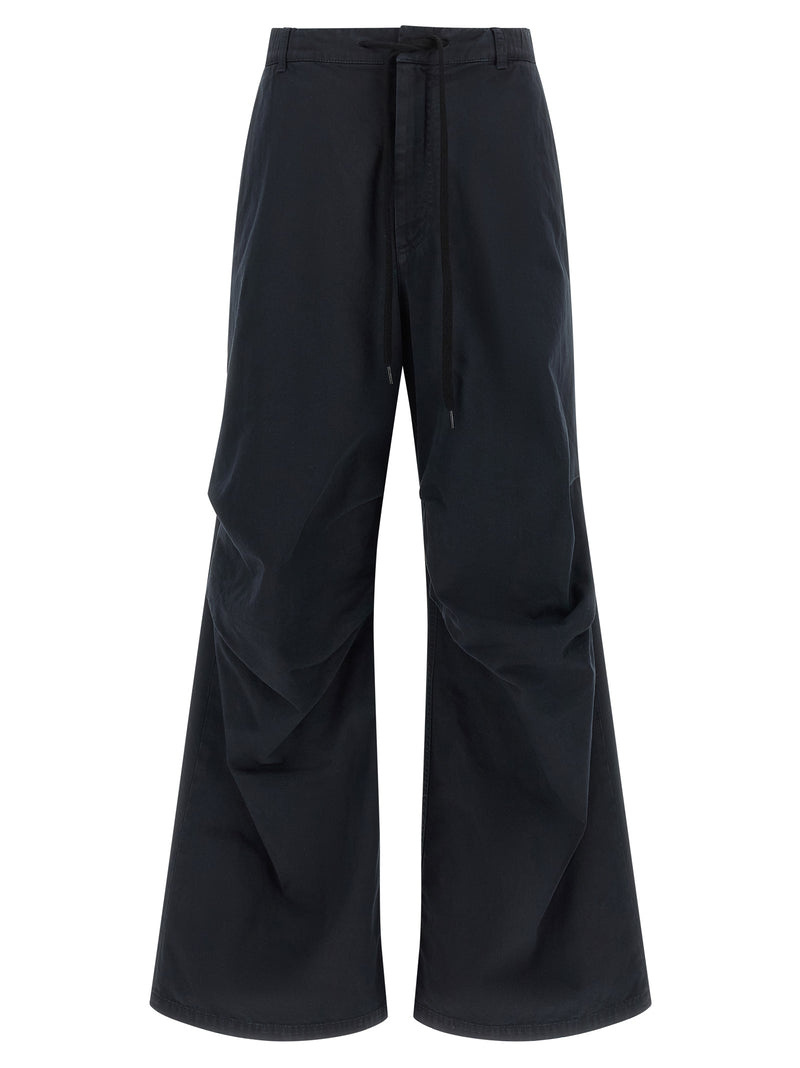 MM6 Maison Margiela Blue Cotton Casual Pants