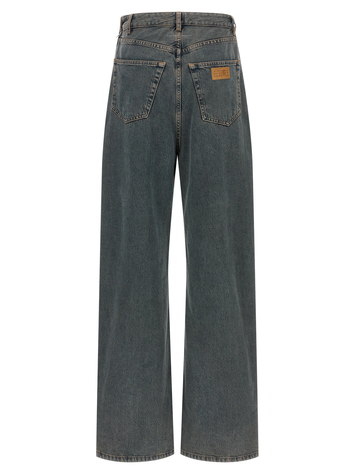 MM6 Maison Margiela Gray Cotton Jeans Denim