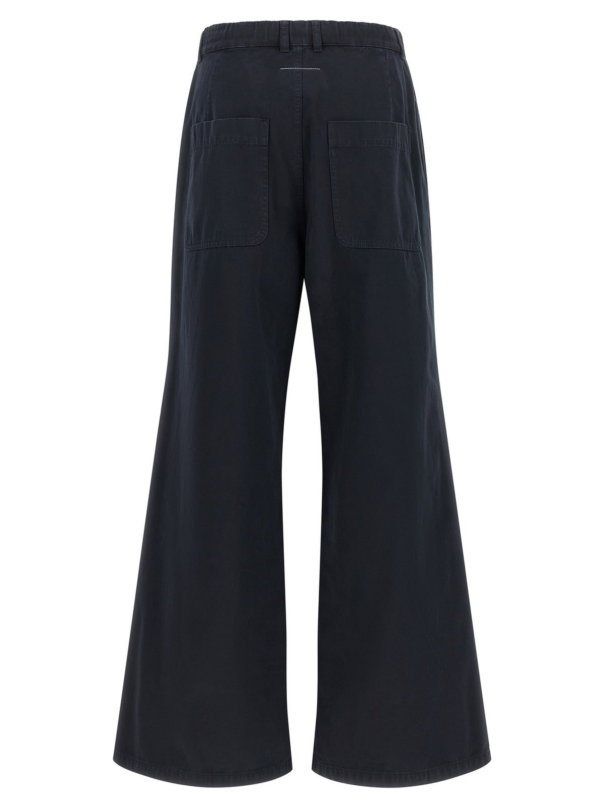 MM6 Maison Margiela Pantalon décontracté en coton bleu