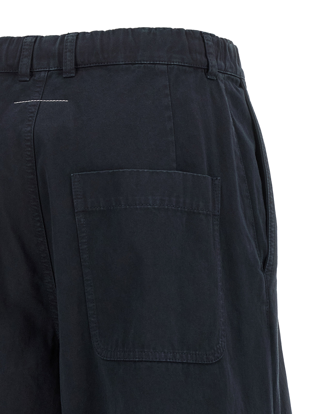 MM6 Maison Margiela Pantalon décontracté en coton bleu