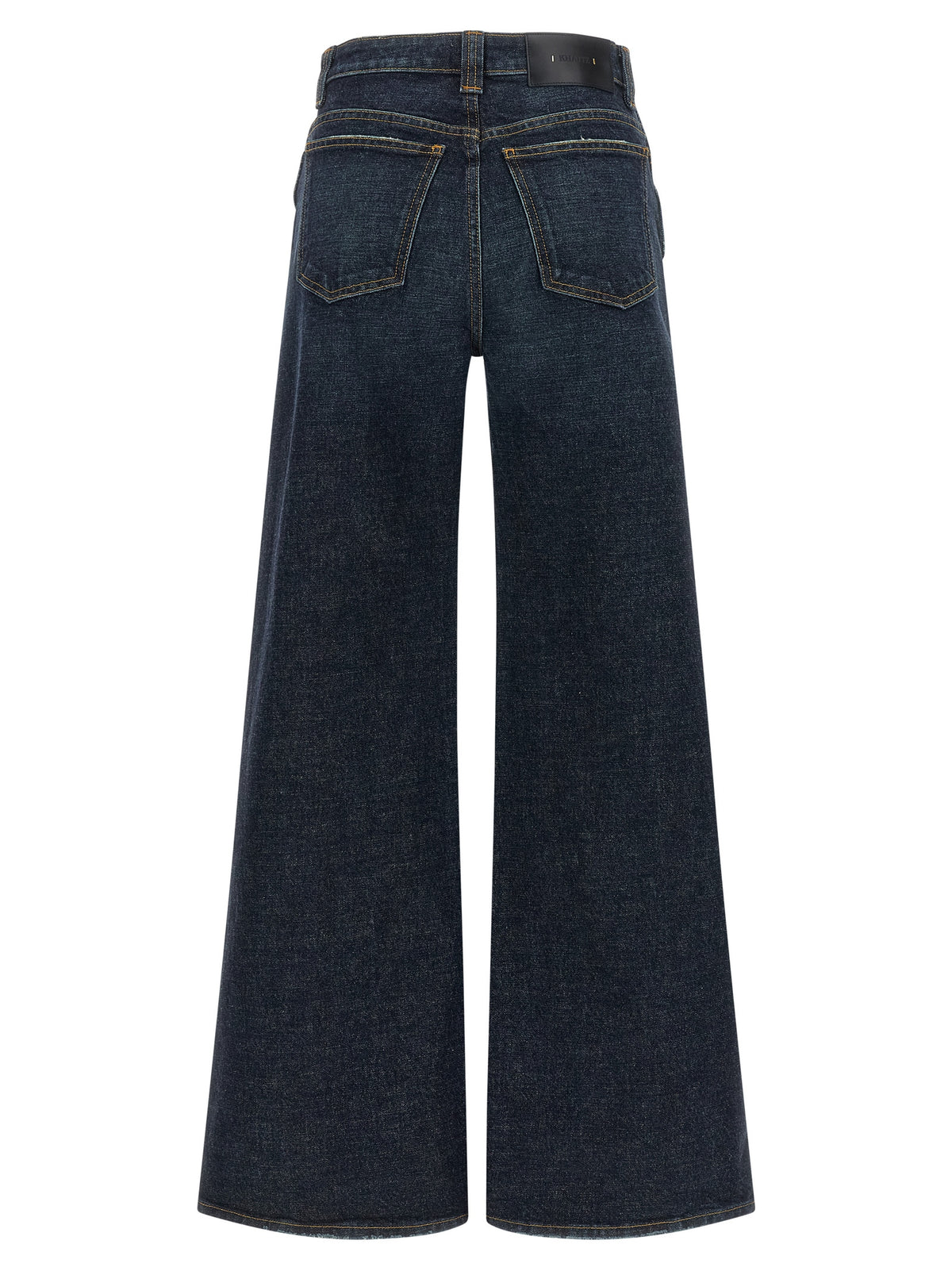 Khaite Blue Cotton Flared Jeans - Dane Model