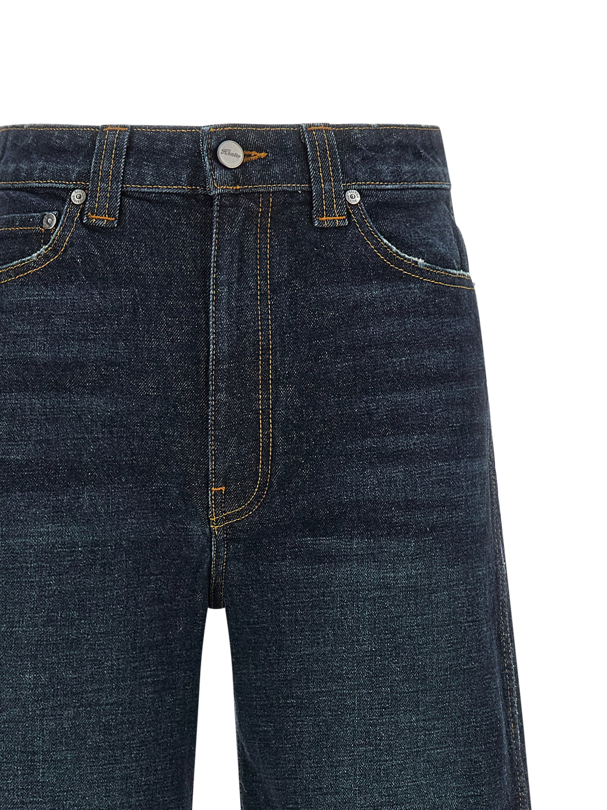 Khaite Blue Cotton Flared Jeans - Dane Model