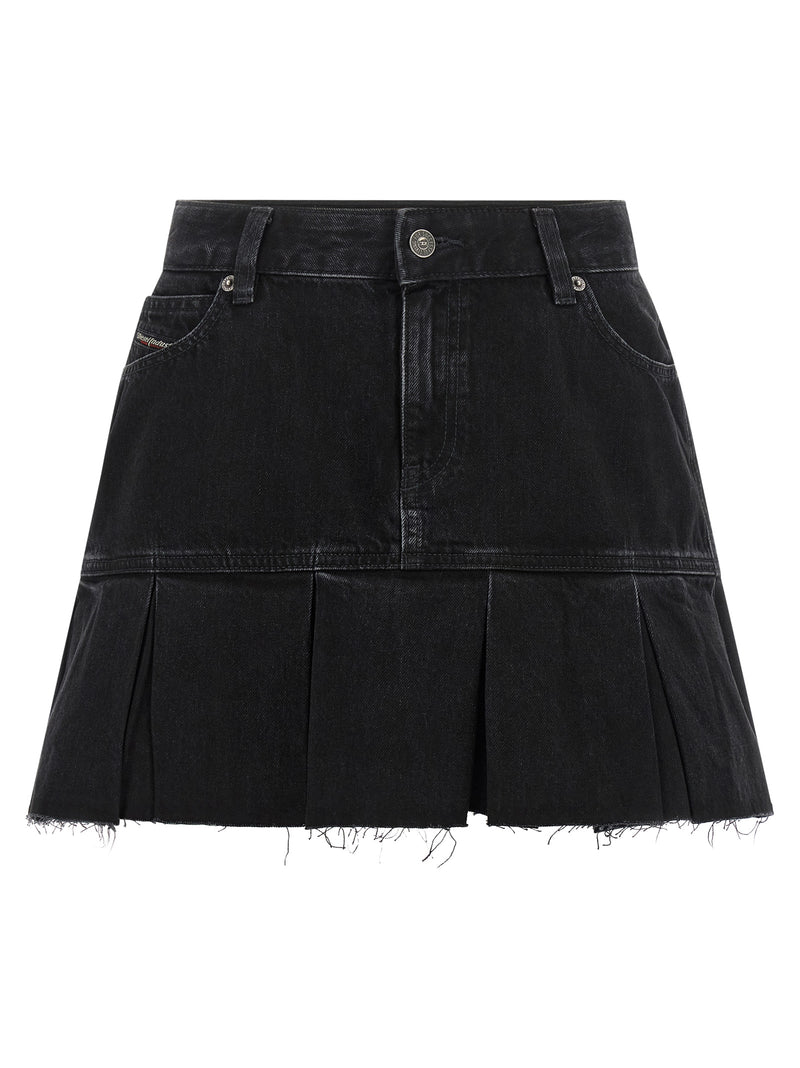 Jupe longue en coton bleu Diesel