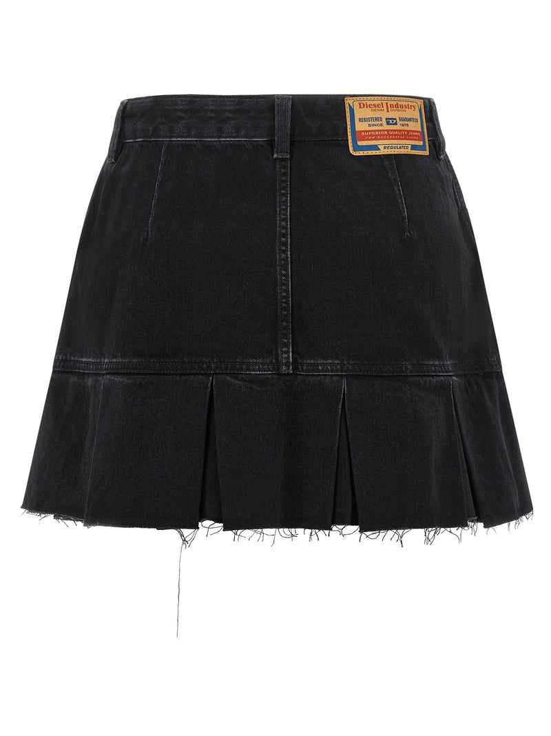 Jupe longue en coton bleu Diesel