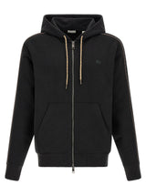 Sweat-shirt en coton noir Burberry