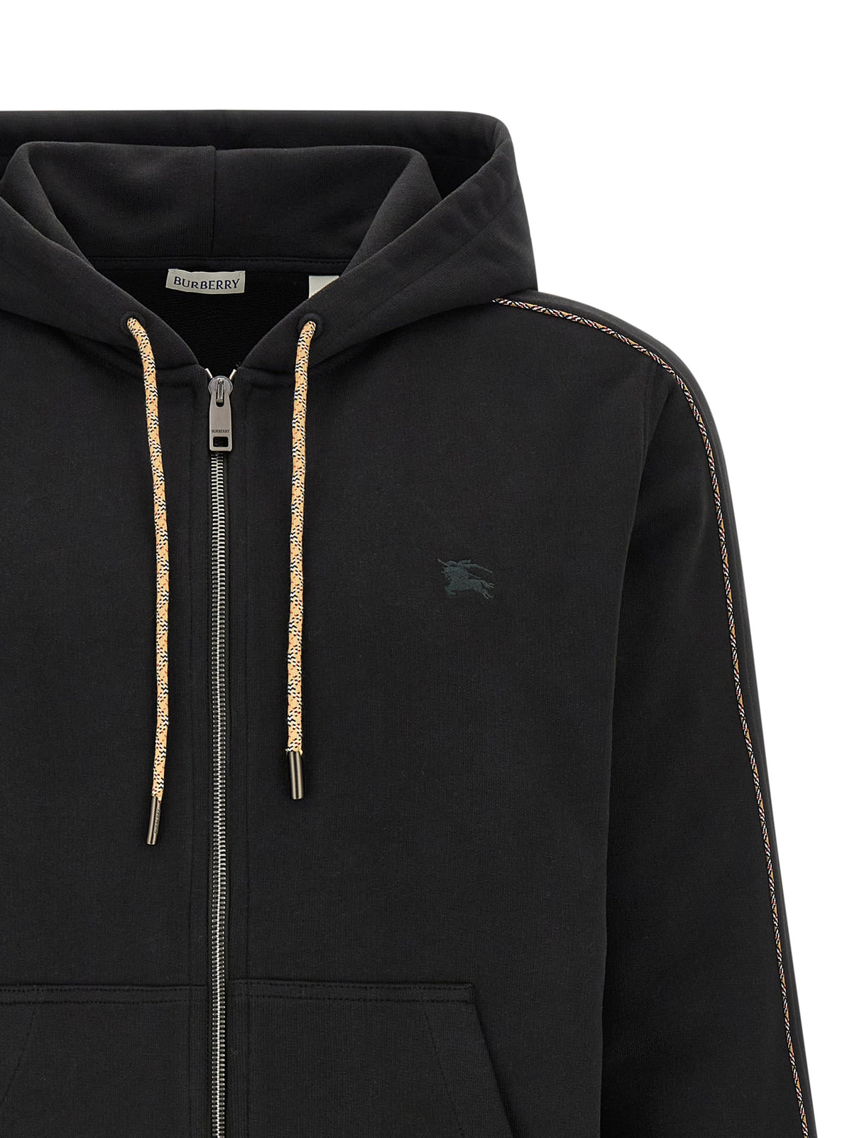 Sweat-shirt en coton noir Burberry